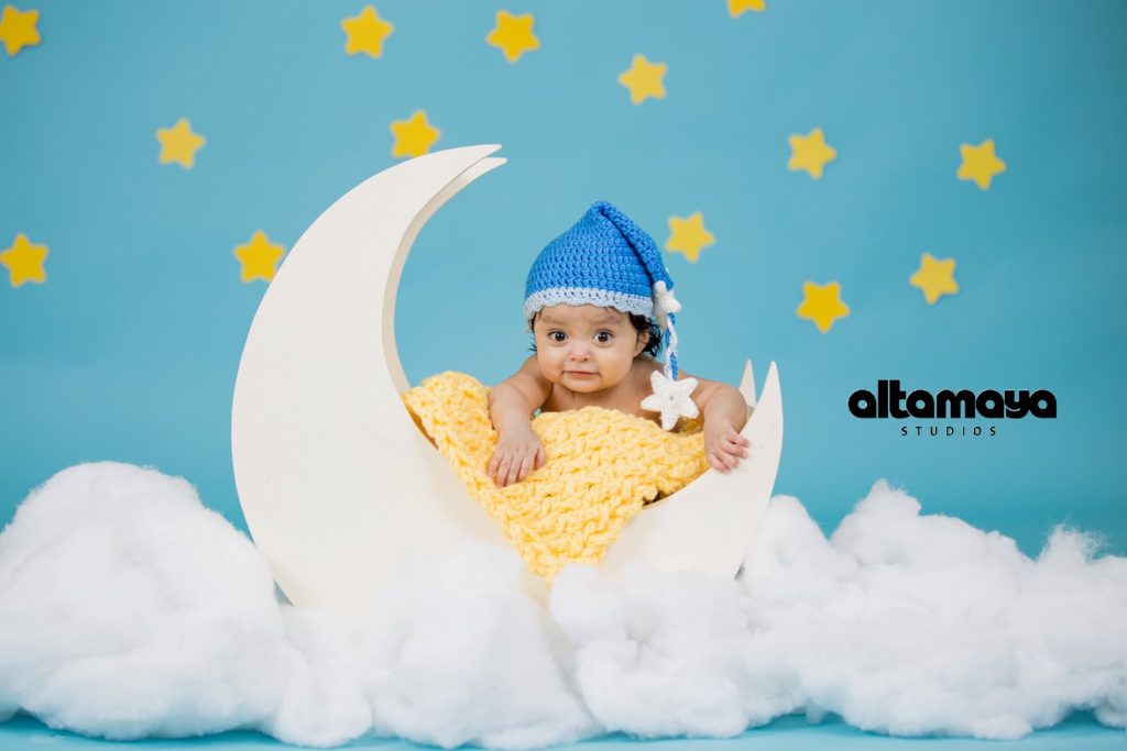 3 month old baby in snow