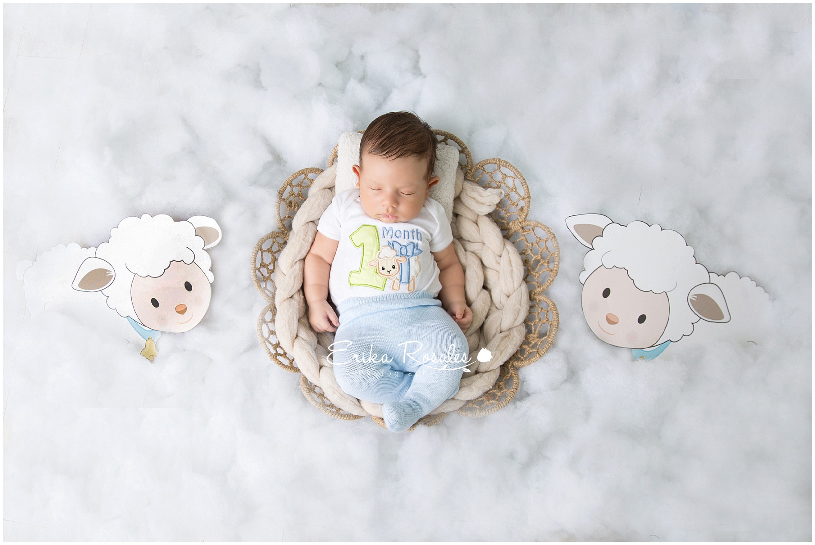 1 month baby boy photoshoot