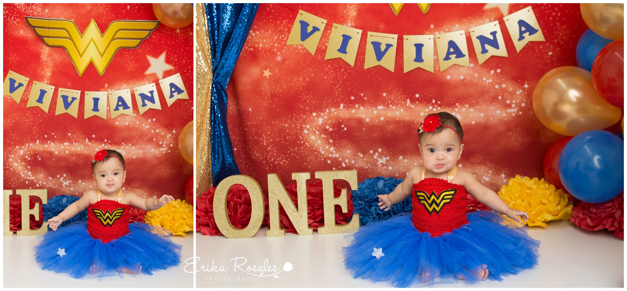 Wonder Woman Cake Smash - Baby Photographer The Bronx Studio - Erika ...