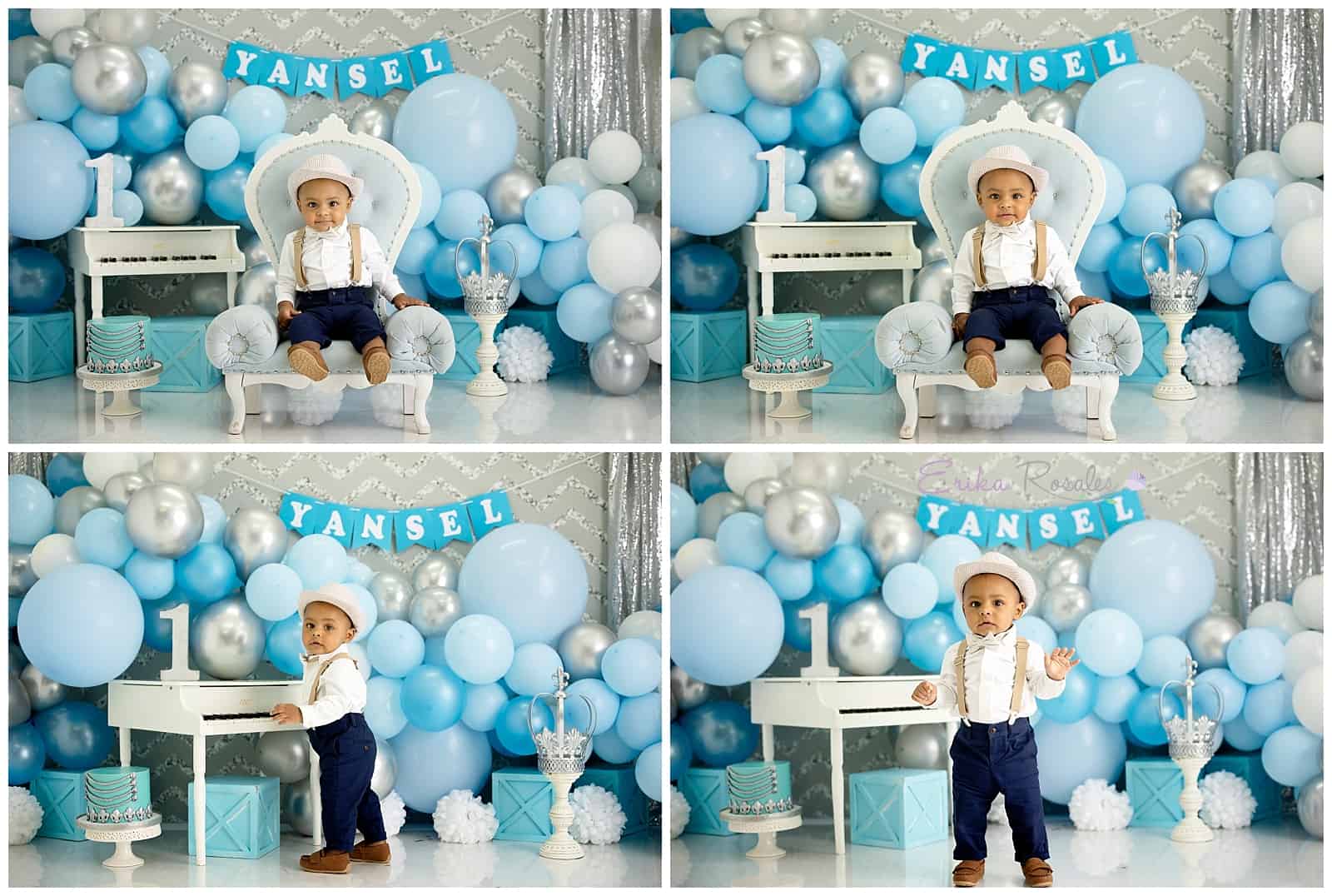 Baby Blue Smash Cake