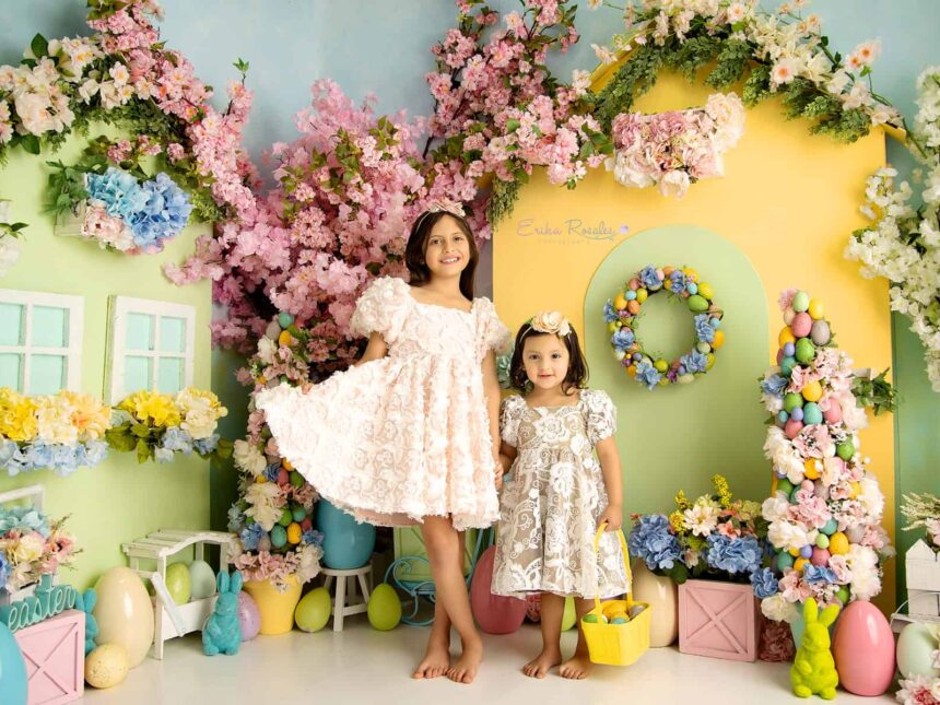 Easter Village Mini Session 2023 Erika Rosales New York Photo Studio Family Portrait Studio